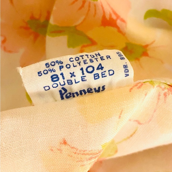 complete set vintage Fashion Manor Penn-Prest full/double sheets - Picture 10 of 10